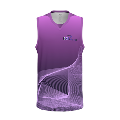 OZDesigns - Breathable Anti-Bacterial Basketball Jersey - Customized Sublimation Logo And Numbers. Low MOQ with Sustainable Fabric.