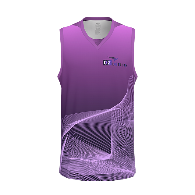 OZDesigns - Breathable Anti-Bacterial Basketball Jersey - Customized Sublimation Logo And Numbers. Low MOQ with Sustainable Fabric.
