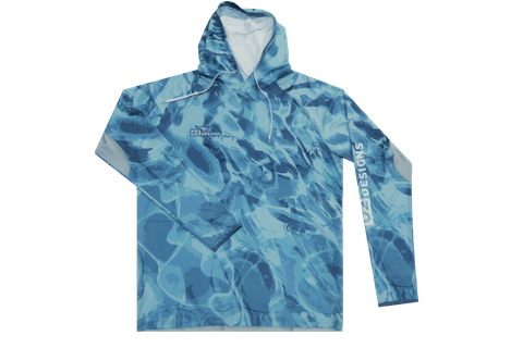 OZ Designs Outdoor Fishing Hoodie with UV- Tech - Recycled Quick-Dry Fabric 