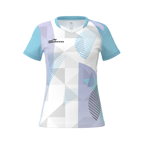 OZDesigns -Customized Sublimation, Breathable Tennis/Badminton Top with Multiple Collar Options. Eco-friendly Fabric And Quick Dry.
