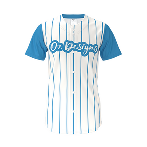 OZDesigns -Customized Sublimation Cricket Top/ Bottom-up Shirt with P/D Wicking & Anti-Bacterial Tech, Recycled Materials