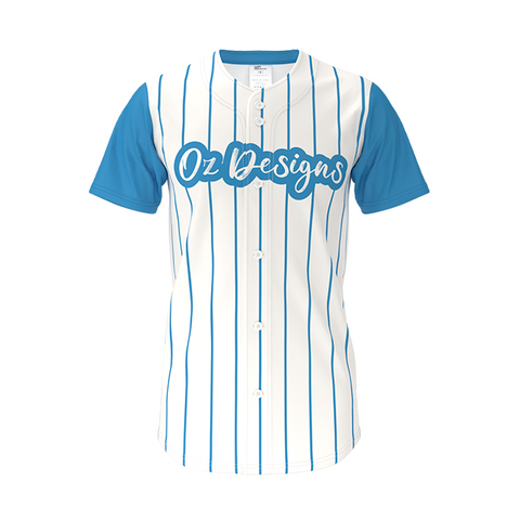 OZDesigns -Customized Sublimation Cricket Top/ Bottom-up Shirt with P/D Wicking & Anti-Bacterial Tech, Recycled Materials
