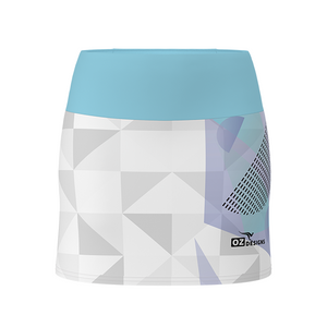 OZDesigns - Customized Sublimation Tennis/Badminton Women's Skirt with Short Inner And High Stretching Waistband 
